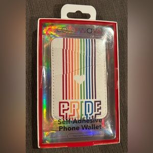 Self-adhesive Phone-Wallet cardholder be proud be you Pride Rainbow Heart